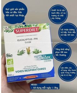[SUPERDIET] Thải độc phổi -Superdiet Detox Voies Respiratoires -10 ống