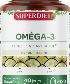 [SUPERDIET]  Omega 3- Oméga 3 DHA, EPA 120 viên nang